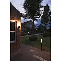 SLV Luminaria de pared APONI LED IP65, antracita 