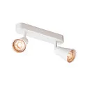 Luminaria de pared AVO DOUBLE de 2 llamas GU10, blanco