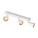 Luminaria de pared AVO TRIPLE GU10, blanco