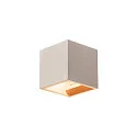 Luminaria de pared SOLID CUBE G9, gris 