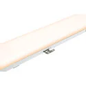 SLV LED Outdoor Wall and Ceiling luminaire IMPERVA 120, IP66 IK08, 40W 120°, 3000K 4200lm, grey