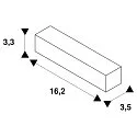 SLV Conector flexible trifásico S-TRACK, blanco