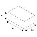 SLV Luminaire adapter for S-TRACK 3-Phase high-voltage track, traffic white RAL 9016