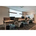 SLV LED Pendant luminaire GLENOS, 100cm, UGR, 52W 3000K, black matt