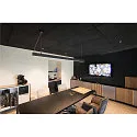 SLV LED Pendant luminaire GLENOS, 200cm, UGR, 103W 3000K, black matt