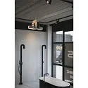 SLV Luminaria de pared y techo TEC KALU CL DOUBLE PHASE de 2 llamas, giro cardánico IP20, negro, blanco regulable