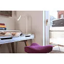 Luminaria de mesa KARPO TL ajustable, con regulador táctil IP20, blanco regulable