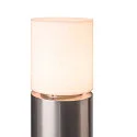 Luminaria para balizas ROX ACRYL POLE 60 cilíndrico, con difusor E27 IP44, acero inoxidable regulable