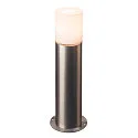 Luminaria para balizas ROX ACRYL POLE 60 cilíndrico, con difusor E27 IP44, acero inoxidable regulable