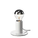 SLV Luminaria de mesa FITU TL con interruptor E27 IP20, blanco 