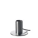 SLV Luminaria de mesa FITU TL con interruptor E27 IP20, aluminio cepillado 