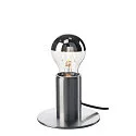 SLV Luminaria de mesa FITU TL con interruptor E27 IP20, aluminio cepillado 