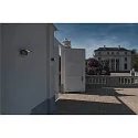 SLV LED Outdoor Wall luminaire ANGOLUX S WL, IP44, 9.8W 3000K 560lm 100°, with IR sensor, anthracite