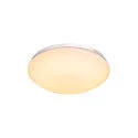 SLV Luminaria de pared para exteriores LIPSY® 30 DOME CCT Switch, abombado IP44, blanco 
