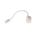 Luminaria de exposición DIO FLEX PLATE con interruptor, con brazo flexible IP 20, blanco