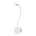 SLV Premium LED Displaylamp DIO FLEX PLATE, with flex arm and switch, 1.9W 45°, 2700K 82lm, white