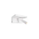 SLV Luminaria de pared KARPO BEDSIDE con conexión USB IP 20, blanco regulable