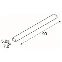 SLV Premium LED Wall luminaire MARYLIN, IP44, chrome / white, 120°, length 90cm, 21W 3000K 1400lm