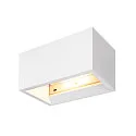 SLV Luminaria de pared PLASTRA QT-DE12 WL R7s 118mm, blanco