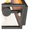 SLV Outdoor Wall luminaire QUADRULO SENSOR WL, E27, anthracite, with IR sensor