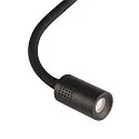 SLV Premium LED Displaylamp DIO FLEX PLATE, with flex arm and switch, 1.9W 45°, 3000K 70lm, black