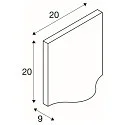 SLV Luminaria de pared para exteriores VILUA II WL IP54, antracita