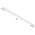 SLV S-TRACK 3-Phase High voltage track 200cm, DALI controllable, white