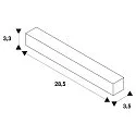 SLV DALI controllable Flex connector for S-TRACK, white