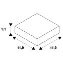 SLV DALI controllable Corner connector for S-TRACK, Earth inside, white