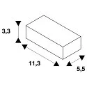 DALI controllable Luminaire adapter for S-TRACK, white