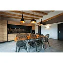 SLV Luminaria de pared LOGS IN L Arriba-Abajo, indirecta IP20, negro regulable