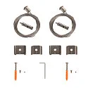 Accesorio Suspensión por cuerda EUTRAC / S-TRACK / 1-PHASE - 500CM mecánico, versión de montaje en superficie, juego de 2