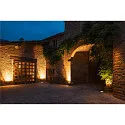 SLV Luminaria empotrable en suelo DASAR 270 LED redondo, asimétrico, pasable IP65 / IP67, acero inoxidable 