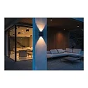 SLV LED Outdoor Wall luminaire MANA OUT, 12W, 60°, 3000K, 325lm, IP65, dimmable, anthracite
