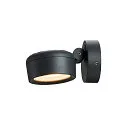 SLV LED Outdoor spot ESKINA SPOT LED Wall-/Ceiling luminaire, 14,5W, 95°, 3000/4000K, 1000lm, IP65, dimmable, anthracite