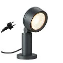 SLV LED Outdoor luminaire ESKINA 30 POLE LED Floor lamp, 14,5W, 95°, 3000/4000K, 1000lm, IP65, dimmable, anthracite