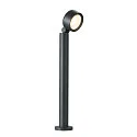 SLV LED Outdoor luminaire ESKINA 80 POLE LED Floor lamp, 14,5W, 95°, 3000/4000K, 1000lm, IP65, dimmable, anthracite