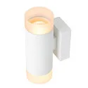 Luminaria de pared ASTINA Arriba-Abajo, cilíndrico, con difusor GU10 IP20, blanco regulable