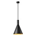 Luminaria colgante PHELIA 280 E27, dorado, negro