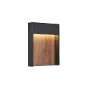 LED Outdoor wall luminaire FLATT LED, 14W, 3000/4000K, IP65, 500lm, anthracite/brown