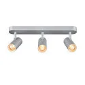 Luminaria de techo NOBILO III LED giratorio, regulable, inclinable, gris plateado regulable