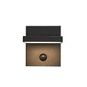 SLV LED Outdoor Wall luminaire ABRIDOR SENSOR LED, 14W, 3000/4000K, 750lm, IP54, anthracite