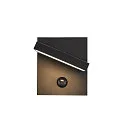 SLV LED Outdoor Wall luminaire ABRIDOR SENSOR LED, 14W, 3000/4000K, 750lm, IP54, anthracite