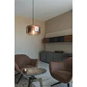 SLV Pendant luminaire PANTILO 28, E27, open cable end, copper