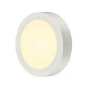 SLV LED Wall / Ceiling luminaire SENSER 18 CW, round, IP20, white, 12W, 3000K, 880lm