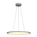 Luminaria colgante PANEL 60 DALI LED redondo, gris