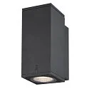 Premium-LED Outdoor Wall luminaire ENOLA SQUARE SINGLE CCT, IP65 IK02, S-size, 6W 3000 / 4000K 390 / 450lm 30°, CRi>90