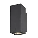 Premium-LED Outdoor Wall luminaire ENOLA SQUARE UP/DOWN CCT, IP65 IK02, S-size, 7W 3000 / 4000K 570 / 640lm 30°, CRi>90
