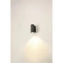 Premium-LED Outdoor Wall luminaire ENOLA ROUND SINGLE CCT, IP65 IK02, S-size, 6W 3000 / 4000K 390 / 450lm 30°, CRi>90