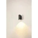Premium-LED Outdoor Wall luminaire ENOLA ROUND SINGLE CCT, IP65 IK02, S-size, 6W 3000 / 4000K 390 / 450lm 30°, CRi>90